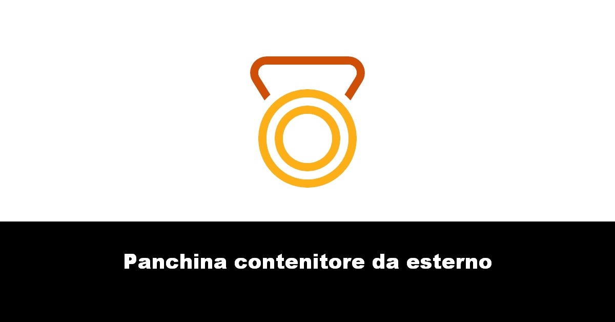 Panchina contenitore da esterno