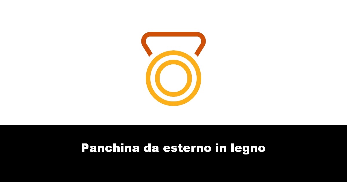 Panchina da esterno in legno