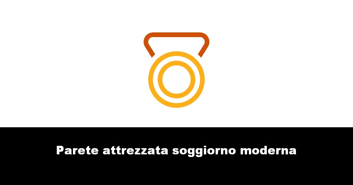 Parete attrezzata soggiorno moderna