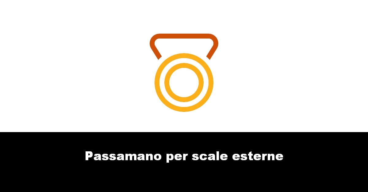 Passamano per scale esterne