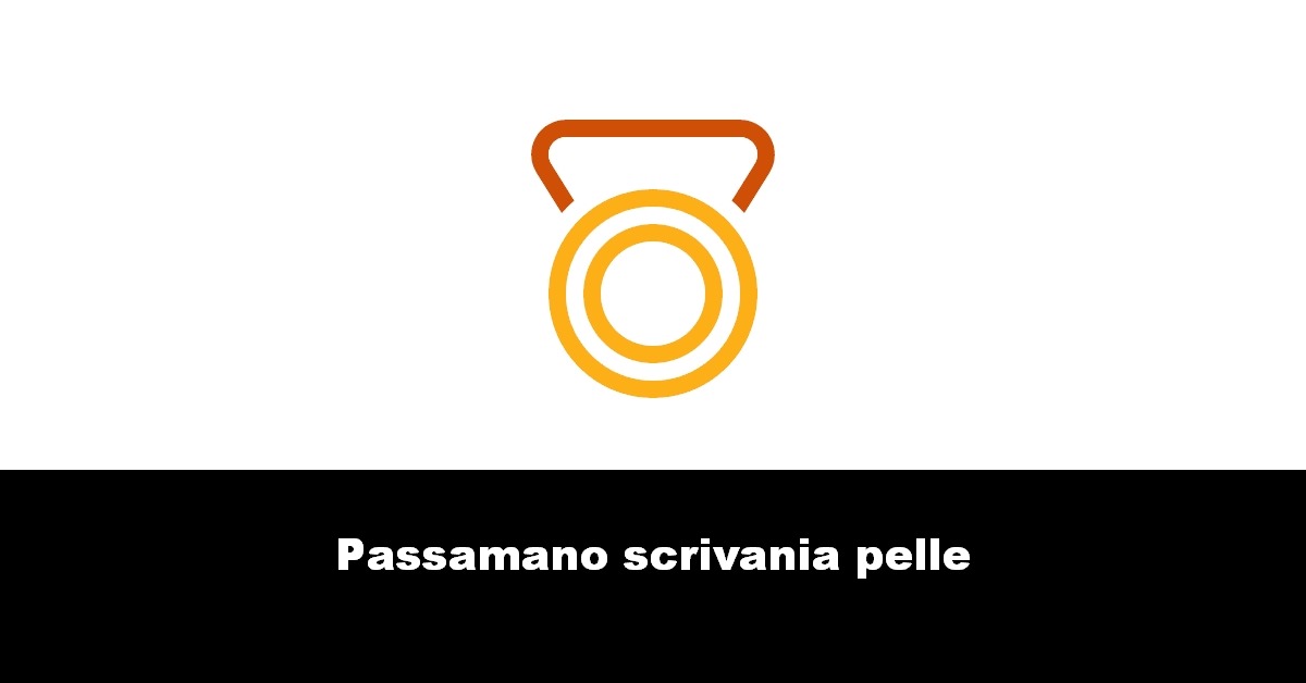 Passamano scrivania pelle