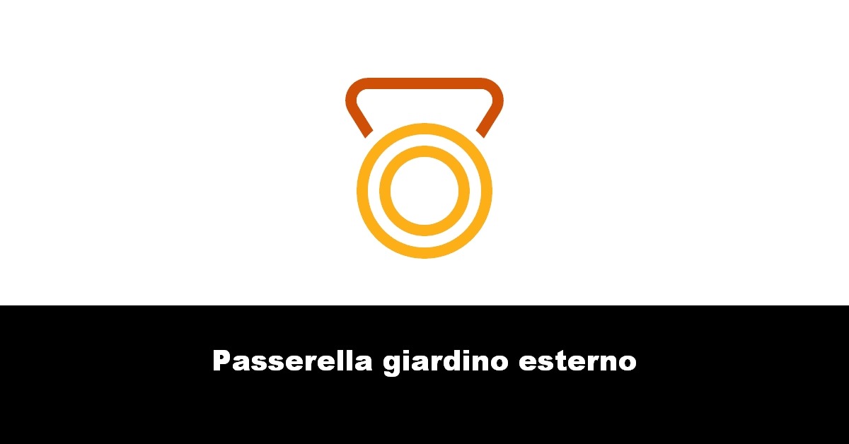 Passerella giardino esterno