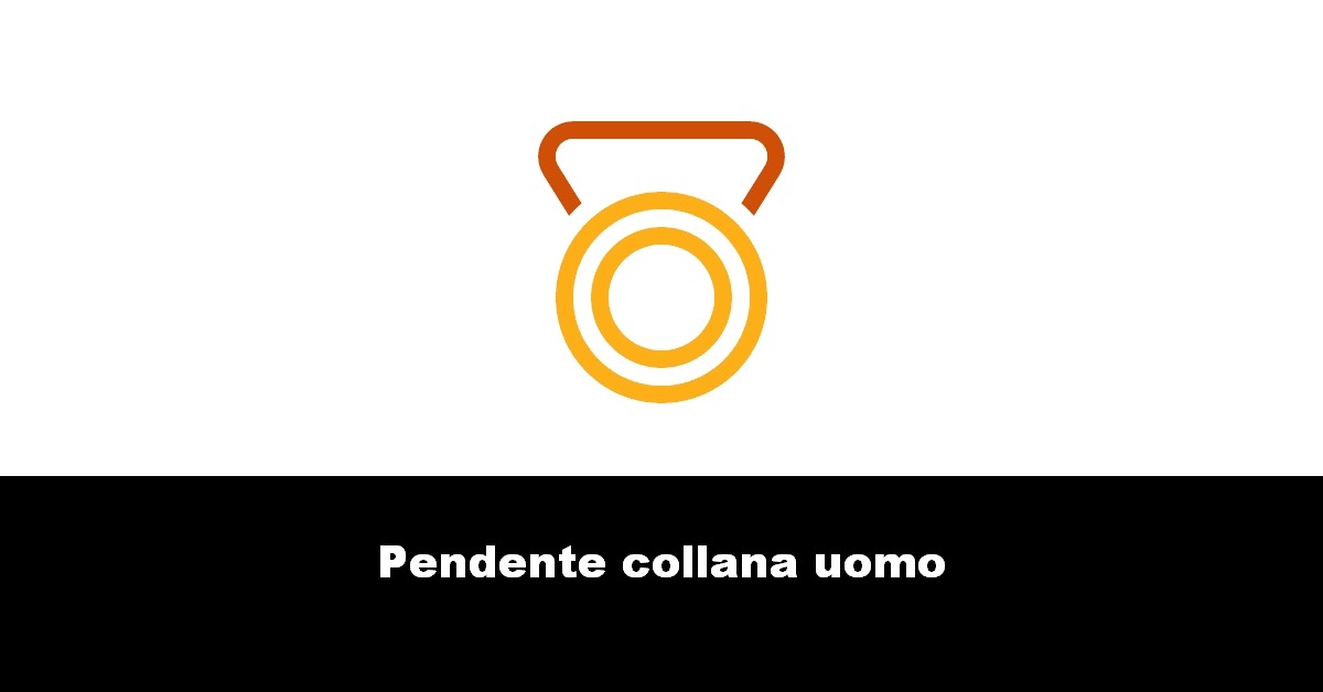 Pendente collana uomo