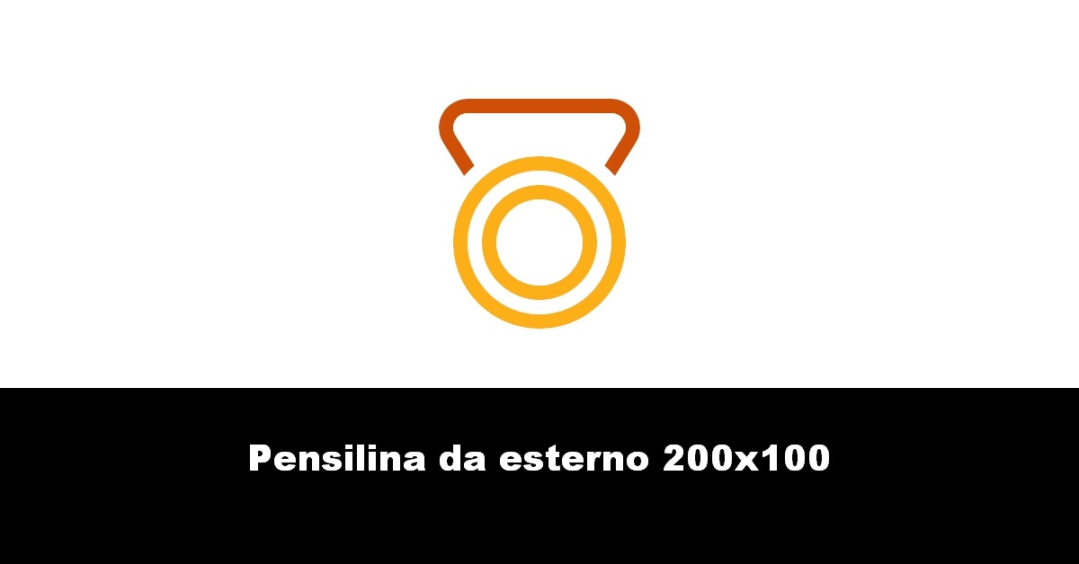 Pensilina da esterno 200×100