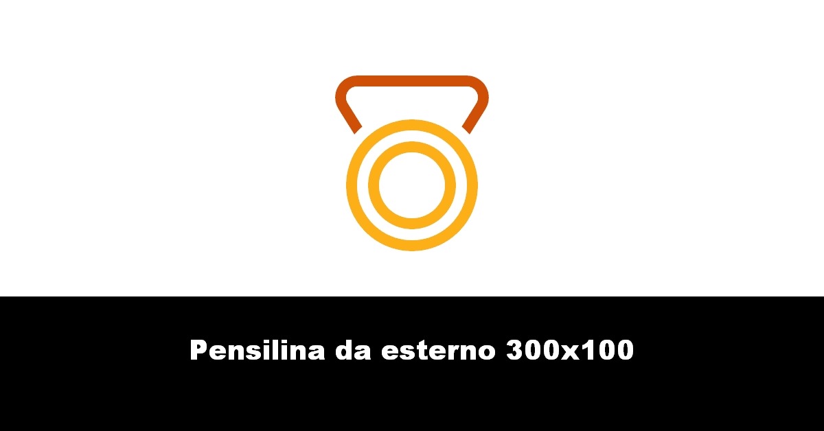 Pensilina da esterno 300×100