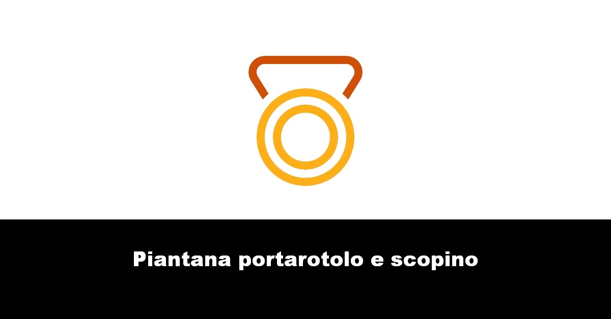 Piantana portarotolo e scopino