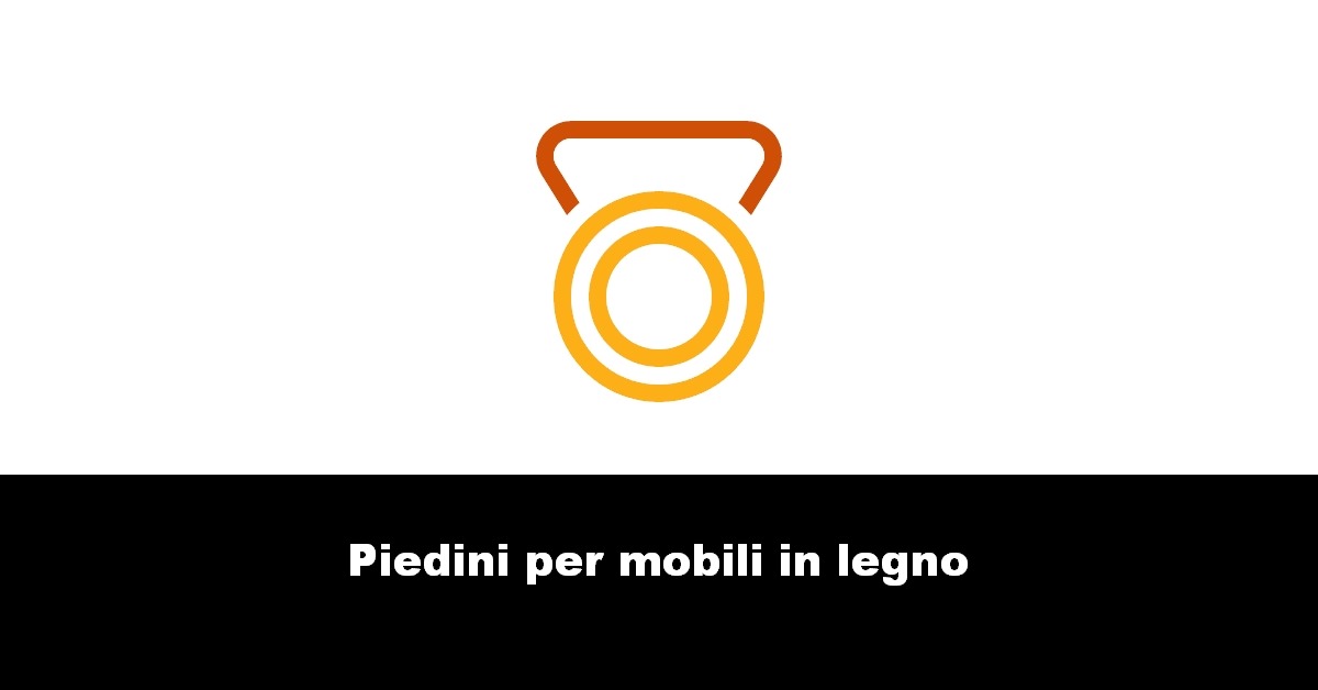 Piedini per mobili in legno