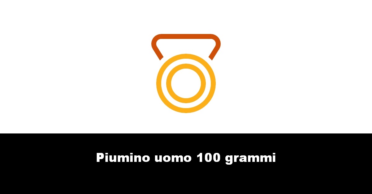 Piumino uomo 100 grammi