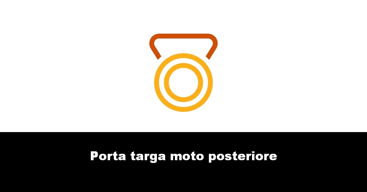 Porta targa moto posteriore