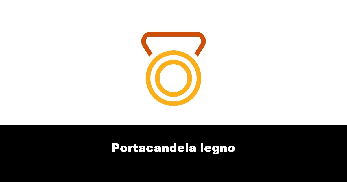 Portacandela legno