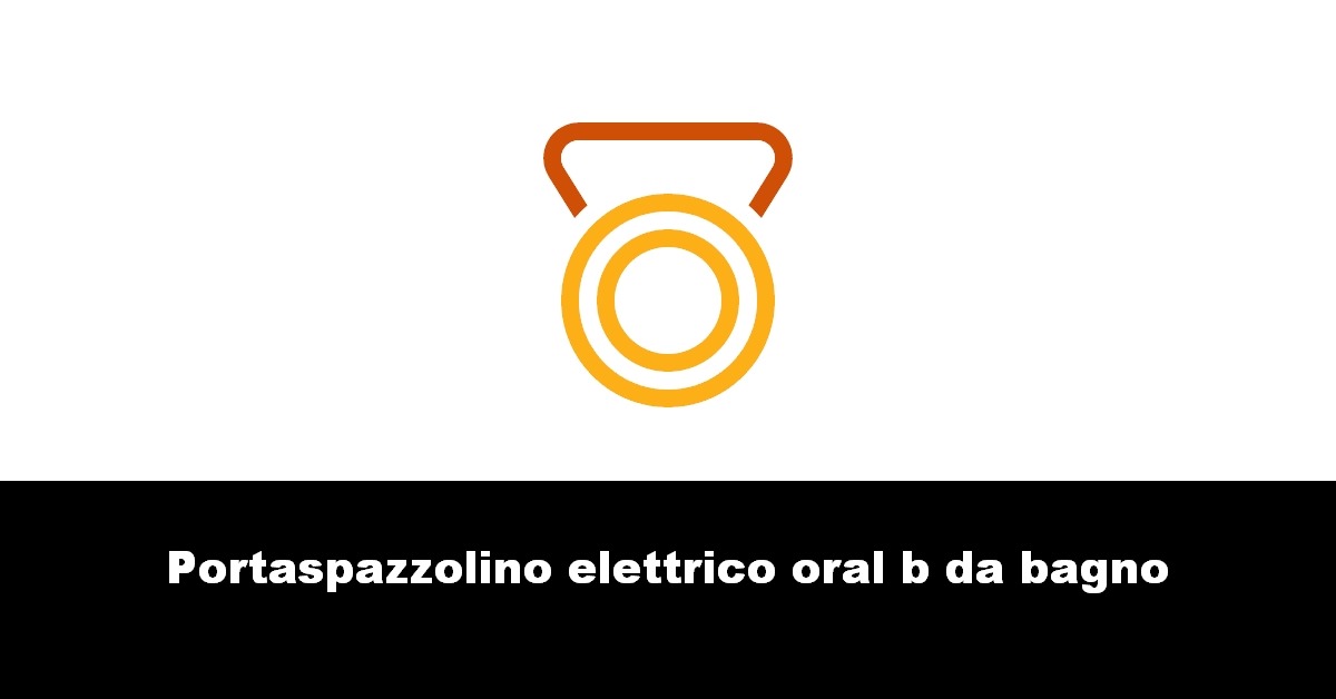 Portaspazzolino elettrico oral b da bagno