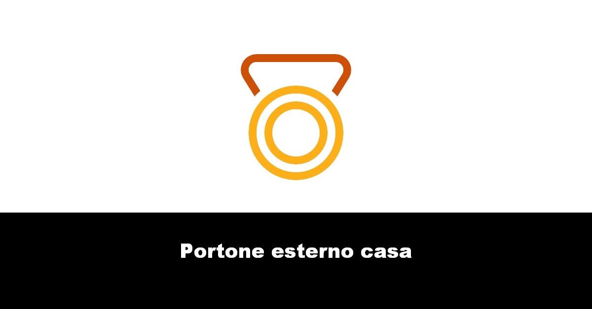 Portone esterno casa