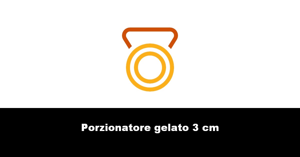 Porzionatore gelato 3 cm