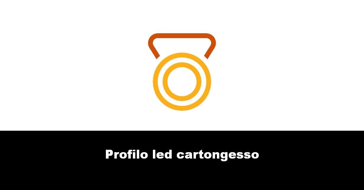 Profilo led cartongesso