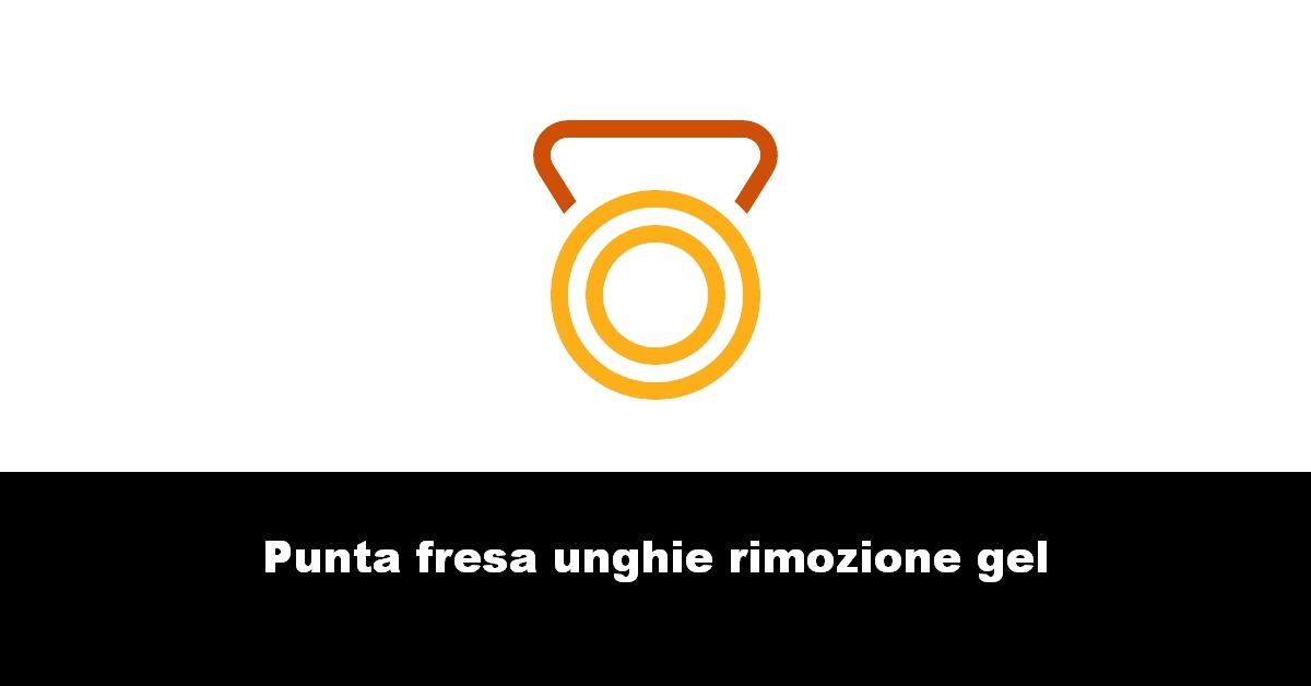 Punta fresa unghie rimozione gel