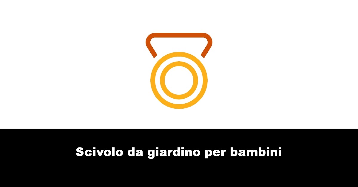 Scivolo da giardino per bambini