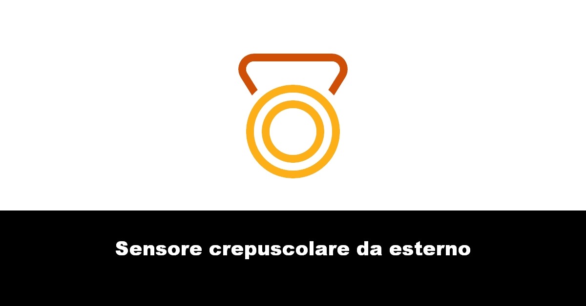 Sensore crepuscolare da esterno