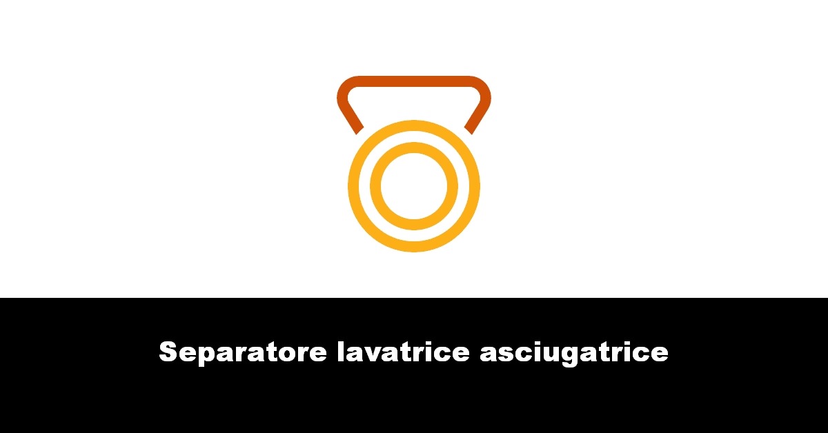 Separatore lavatrice asciugatrice