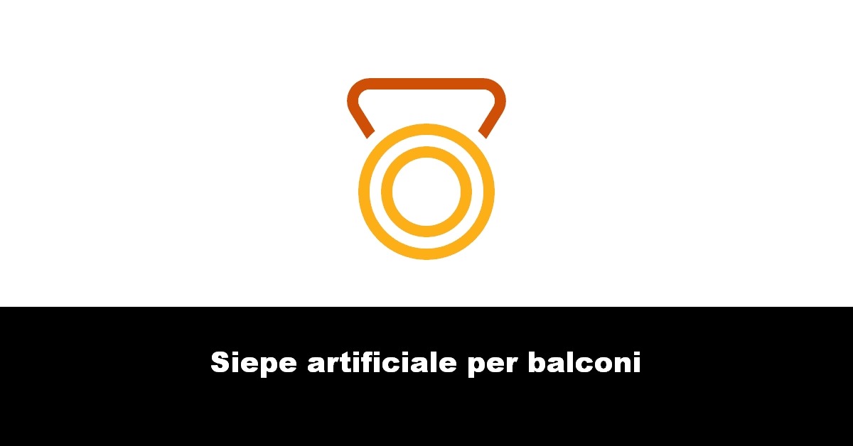 Siepe artificiale per balconi