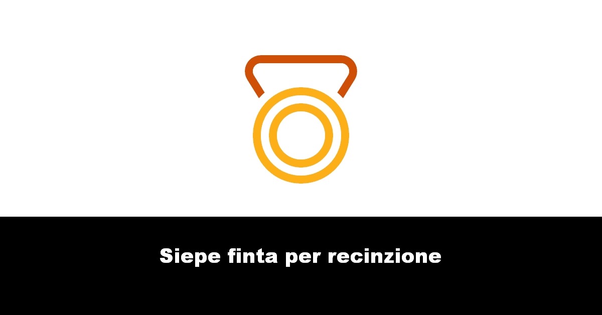 Siepe finta per recinzione