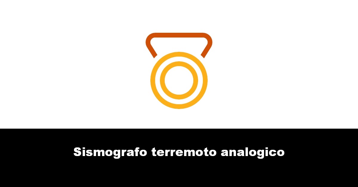 Sismografo terremoto analogico