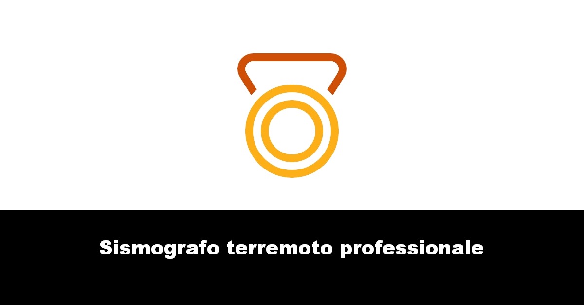 Sismografo terremoto professionale