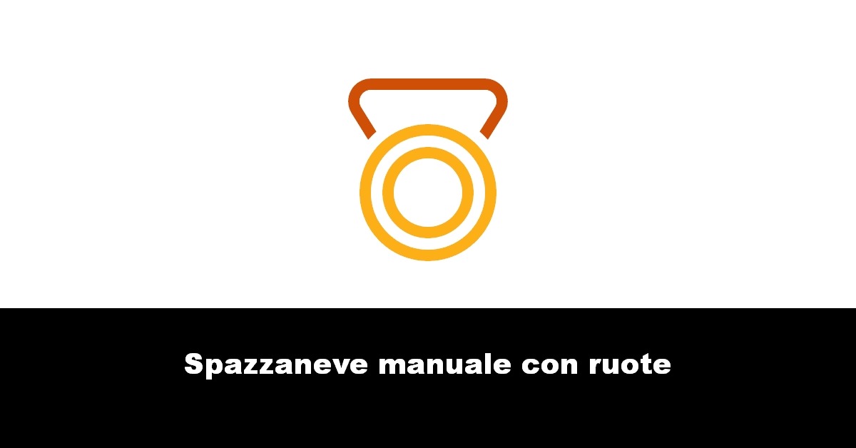 Spazzaneve manuale con ruote