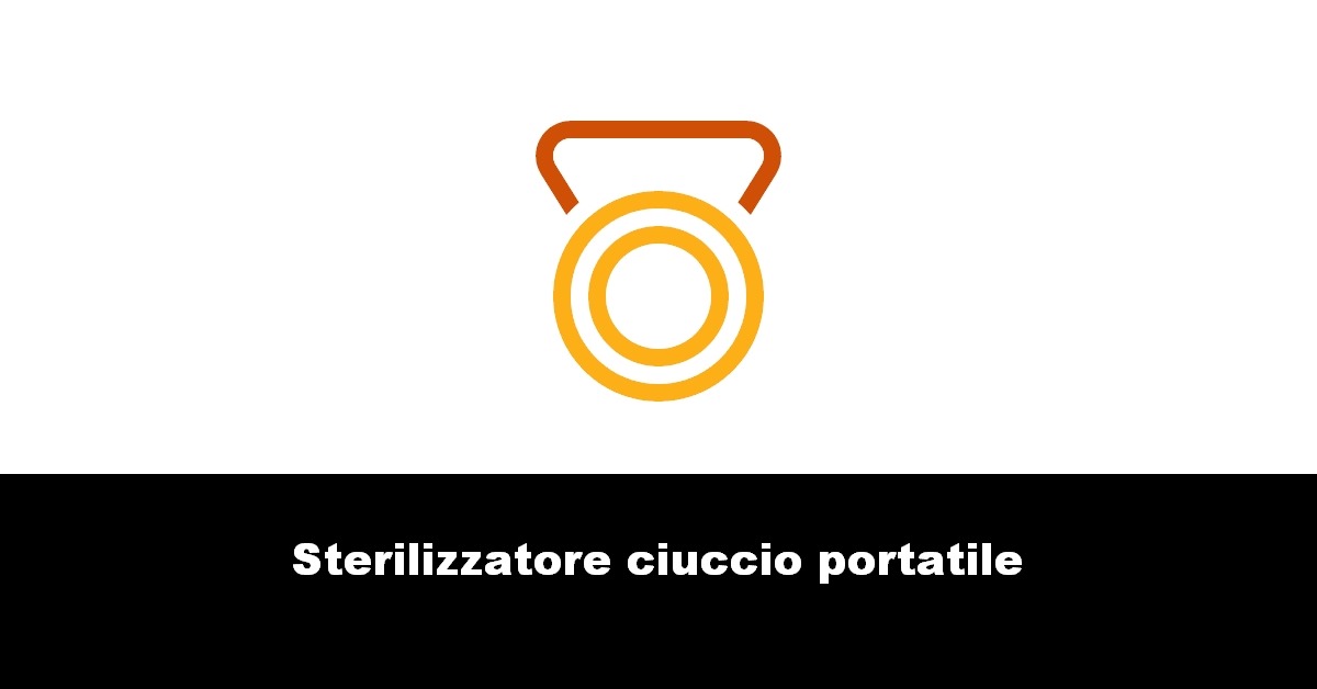 Sterilizzatore ciuccio portatile