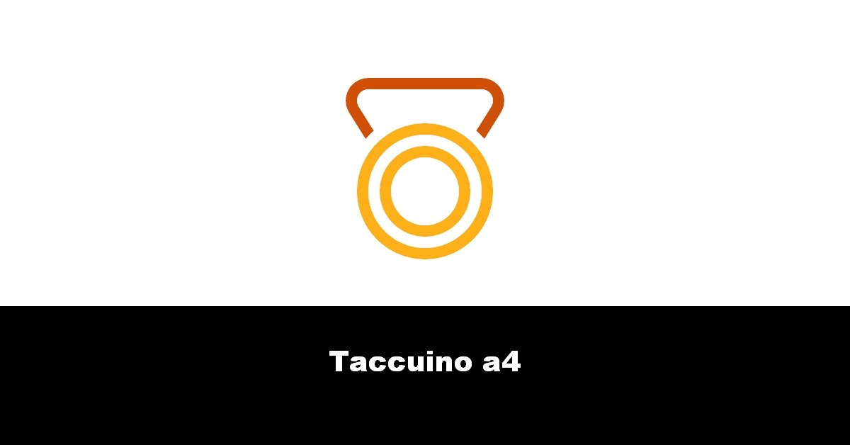 Taccuino a4