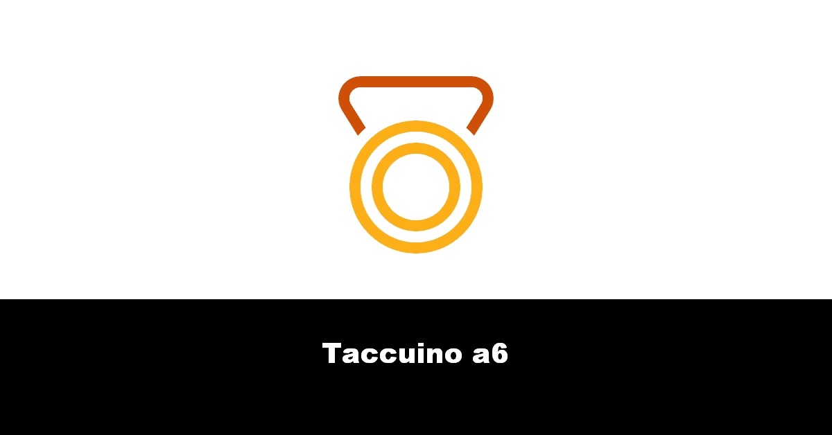 Taccuino a6