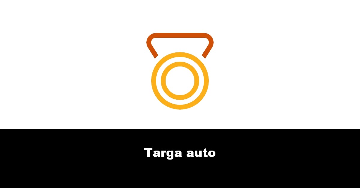 Targa auto