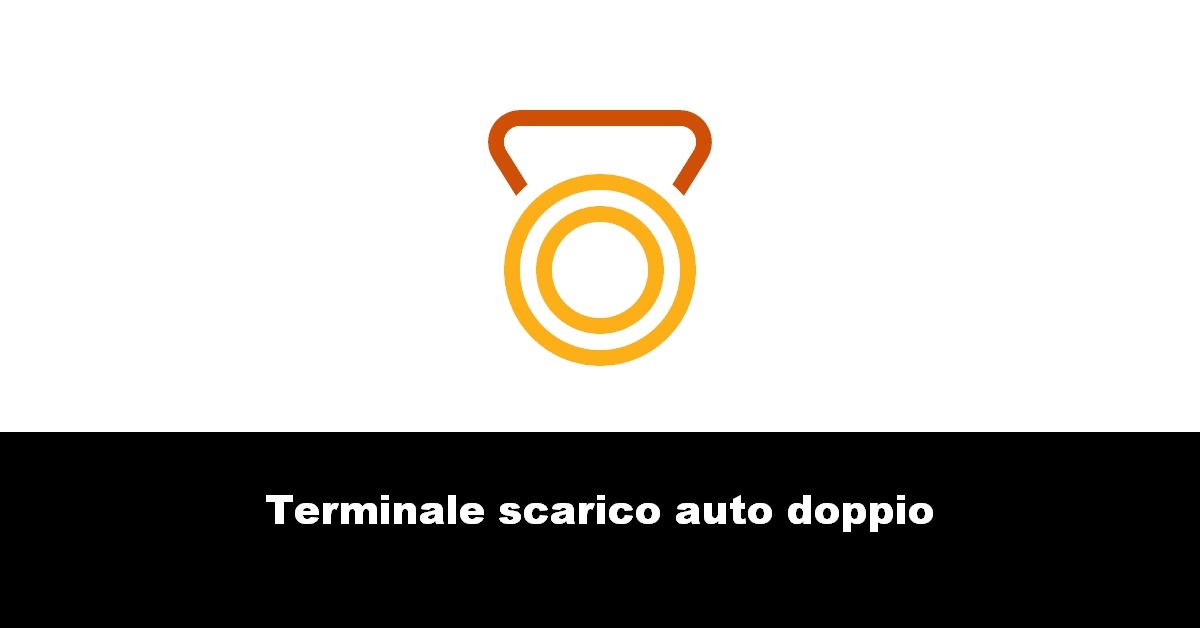 Terminale scarico auto doppio