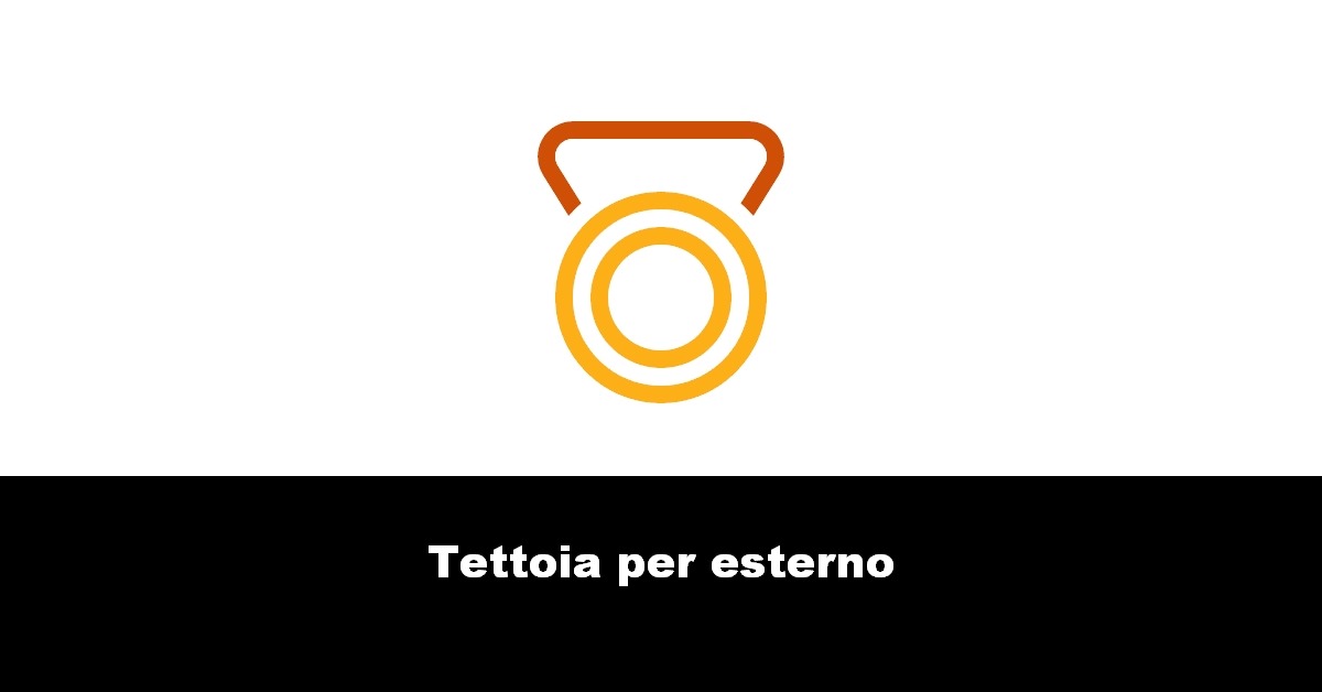 Tettoia per esterno