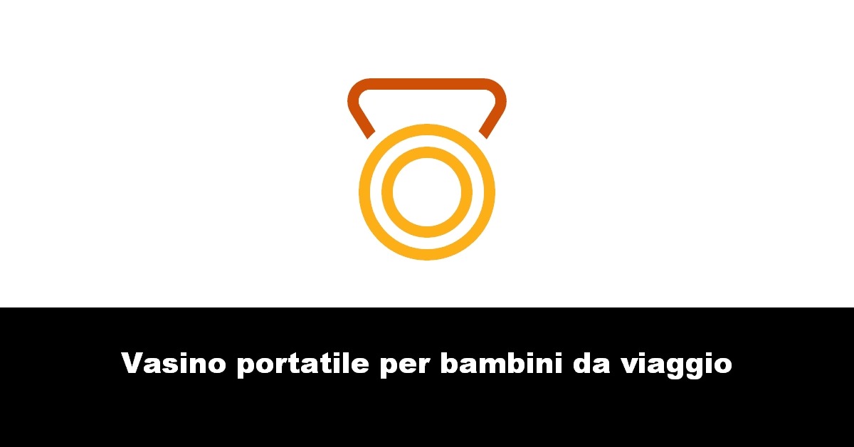 Vasino portatile per bambini da viaggio